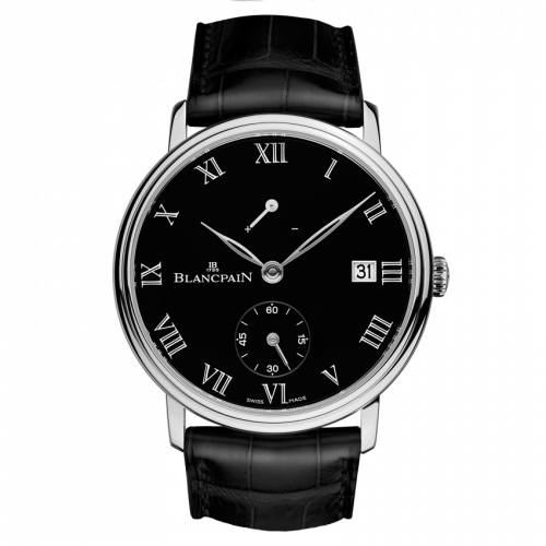 Blancpain Villeret 8 Jours Manuelle Platinum Black Enamel