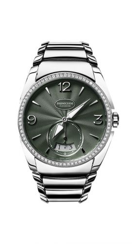 Parmigiani Fleurier Tonda Metropolitaine Stainless Steel Green Diamond Bracelet