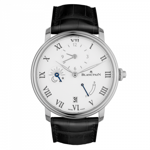 Blancpain Villeret Demi-Fuseau Horaire 8 Jours White Gold Enamel