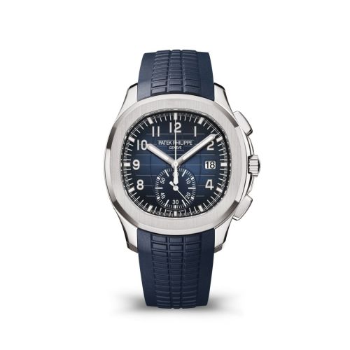 Patek Philippe Aquanaut Chronograph 5968 White Gold Blue Rubber