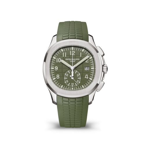 Patek Philippe Aquanaut Chronograph 5968 White Gold Green Rubber