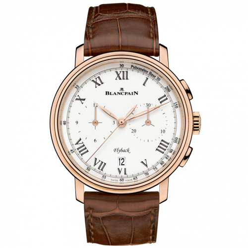 Blancpain Villeret Chronographe Flyback Pulsomètre Red Gold Enamel