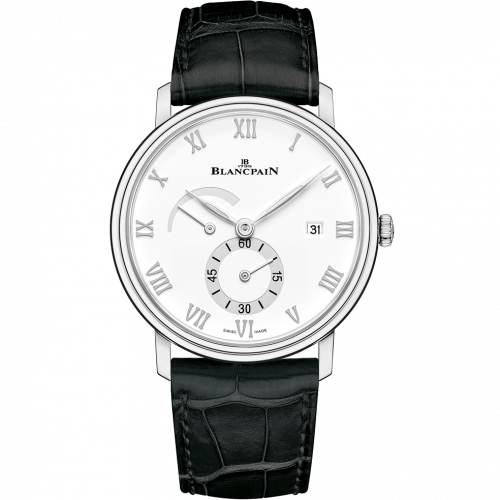 Blancpain Villeret Ultraplate Power Reserve Date Stainless Steel White