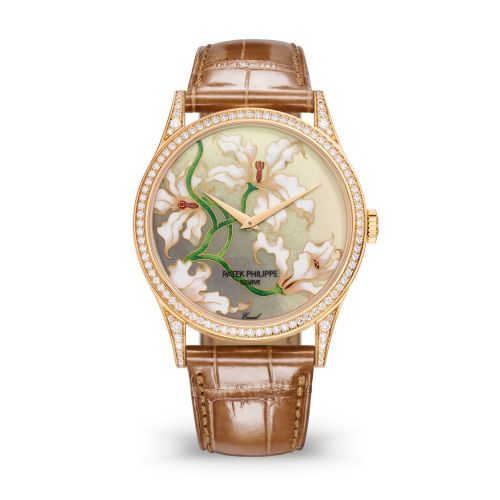 Patek Philippe Calatrava 5077 Rose Gold Diamond Orchids