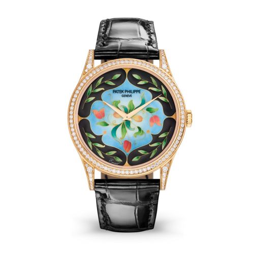 Patek Philippe Calatrava 5077 Rose Gold Diamond Floral Caprice