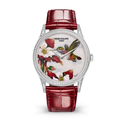 Patek Philippe Calatrava 5077 White Gold Diamond Hummingbirds