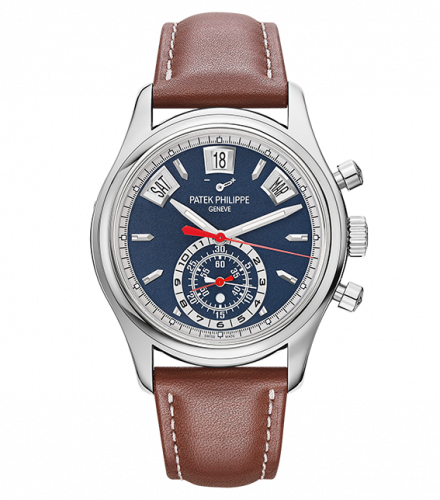 Patek Philippe Annual Calendar Chronograph 5960 White Gold Blue