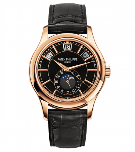 Patek Philippe Annual Calendar 5205 Rose Gold Black