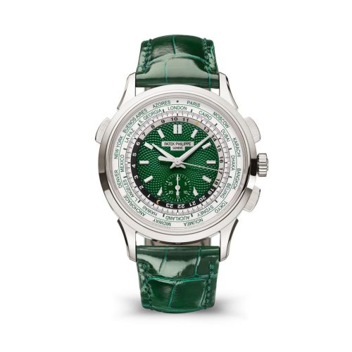 Patek Philippe World Time Chronograph 5930 Platinum Green