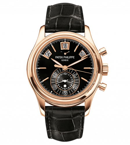 Patek Philippe Annual Calendar Chronograph 5960 Rose Gold Black