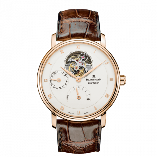 Blancpain Villeret Tourbillon 8 Jours Red Gold Opaline