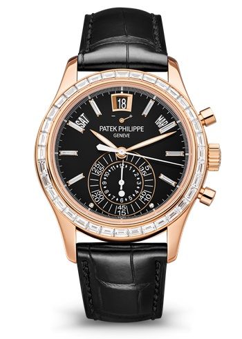 Patek Philippe Annual Calendar Chronograph 5961 Rose Gold Black