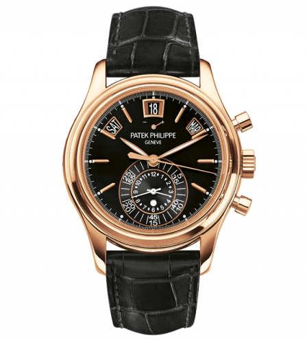 Patek Philippe Annual Calendar Chronograph 5960 Rose Gold Black