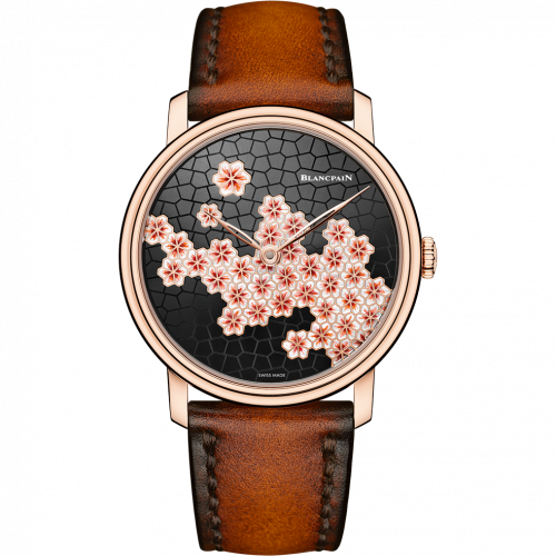 Blancpain Villeret 8 Jours Manuelle Red Gold Unique Piece Cherry Blossom