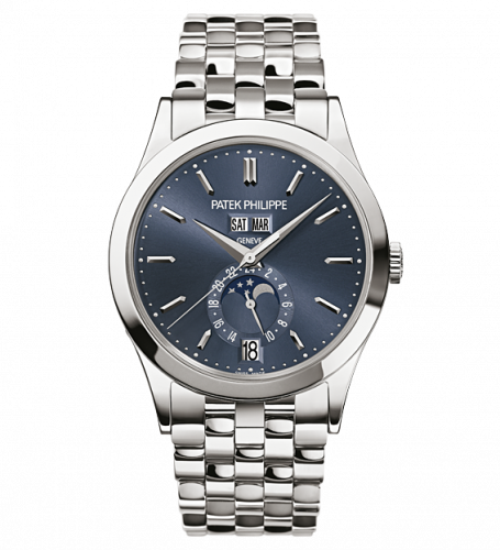 Patek Philippe Annual Calendar 5396 White Gold Blue Bracelet