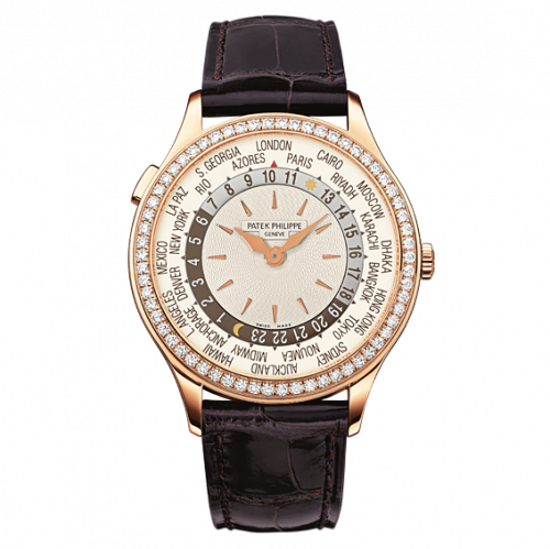 Patek Philippe World Time 7130 Rose Gold Silver Hong Kong