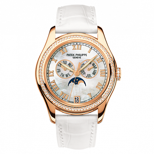 Patek Philippe Annual Calendar 4936 Rose Gold Diamond Mother of Pearl