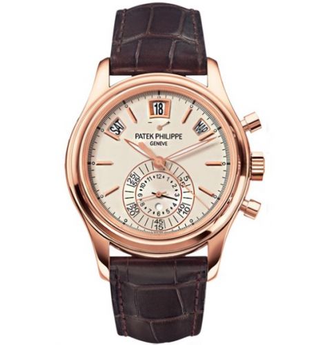 Patek Philippe Annual Calendar Chronograph 5960 Rose Gold Silver