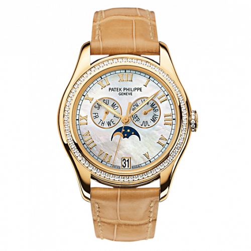 Patek Philippe Annual Calendar 4936 Yellow Gold Diamond Mother of Pearl