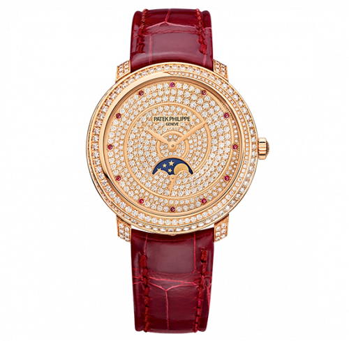 Patek Philippe Moonphase 4968 Rose Gold Diamond Spiral