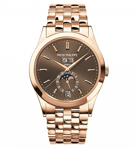 Patek Philippe Annual Calendar 5396 Rose Gold Brown Bracelet
