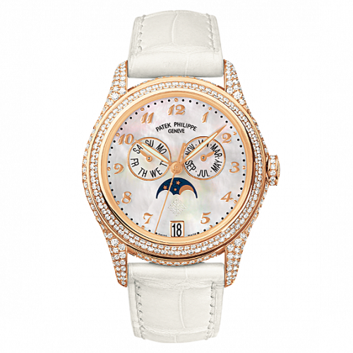 Patek Philippe Annual Calendar 4937 Rose Gold Diamond White Mother of Pearl