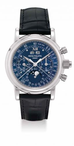 Patek Philippe Perpetual Calendar Split Seconds Chronograph 5004P Blue
