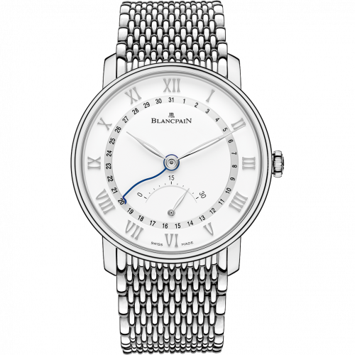 Blancpain Villeret Ultraplate Quantième Seconde Rétrograde Stainless Steel White Bracelet