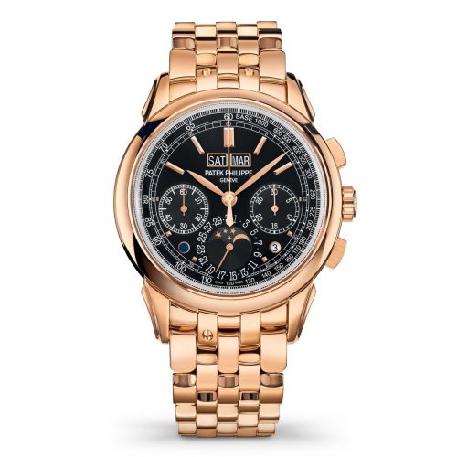 Patek Philippe Perpetual Calendar Chronograph 5270 Rose Gold Black Bracelet