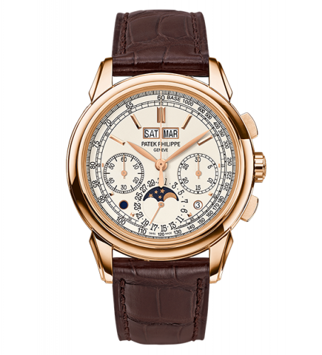 Patek Philippe Perpetual Calendar Chronograph 5270 Rose Gold Silver