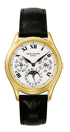 Patek Philippe Perpetual Calendar 3940 Yellow Gold Painted Roman