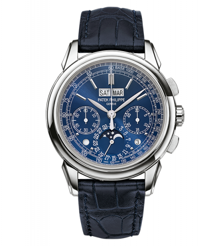 Patek Philippe Perpetual Calendar Chronograph 5270 White Gold Blue