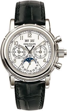 Patek Philippe Perpetual Calendar Split Seconds Chronograph 5004 Platinum White Arabic