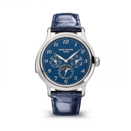 Patek Philippe Minute Repeater Perpetual Calendar 5374 White Gold Blue