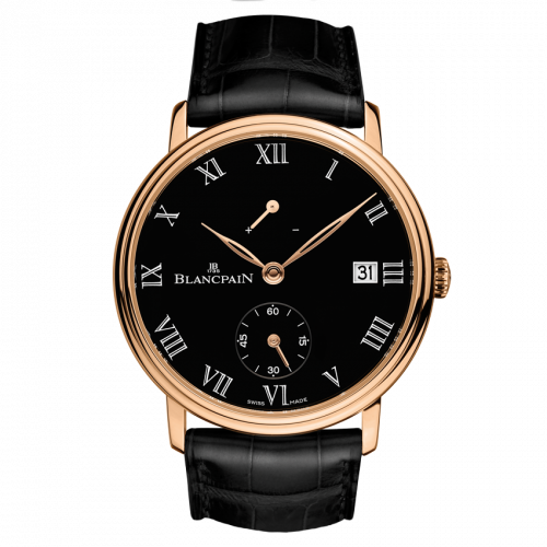 Blancpain Villeret 8 Jours Manuelle Red Gold Black Enamel
