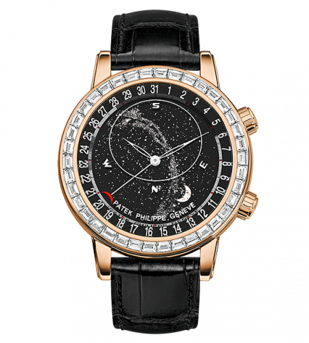 Patek Philippe Celestial 6104 Rose Gold Black