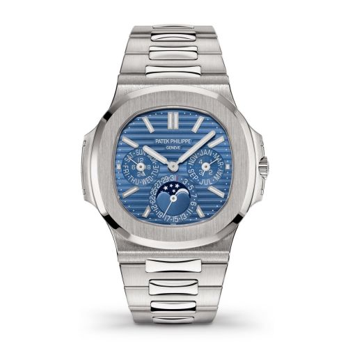 Patek Philippe Nautilus Perpetual Calendar 5740 White Gold Blue
