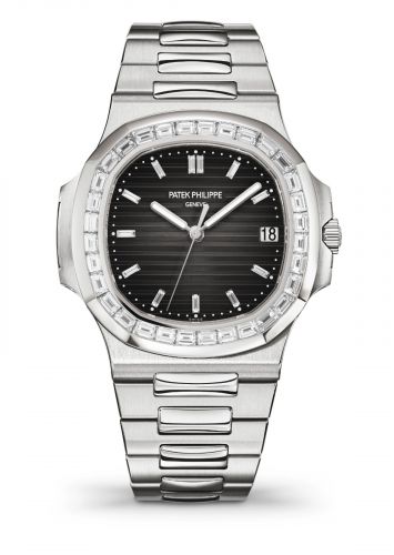 Patek Philippe Nautilus 5711 Platinum Baguette Gradient Black