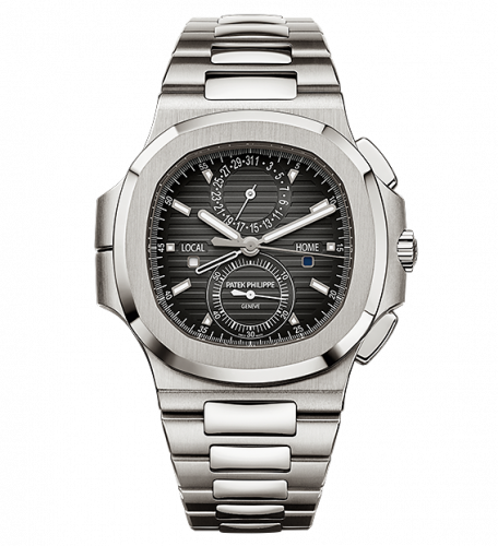 Patek Philippe Nautilus Travel Time Stainless Steel Black