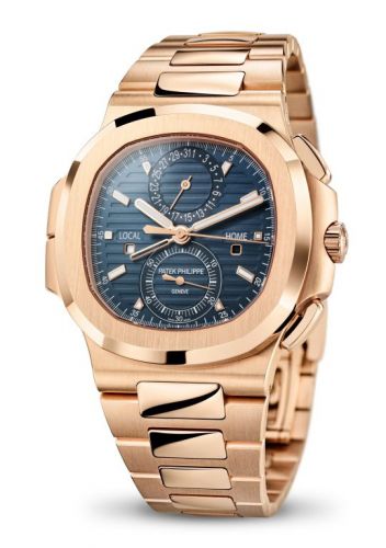 Patek Philippe Nautilus Travel Time Rose Gold Blue