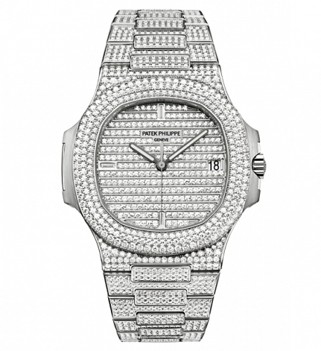 Patek Philippe Nautilus 5719 White Gold Full Diamond