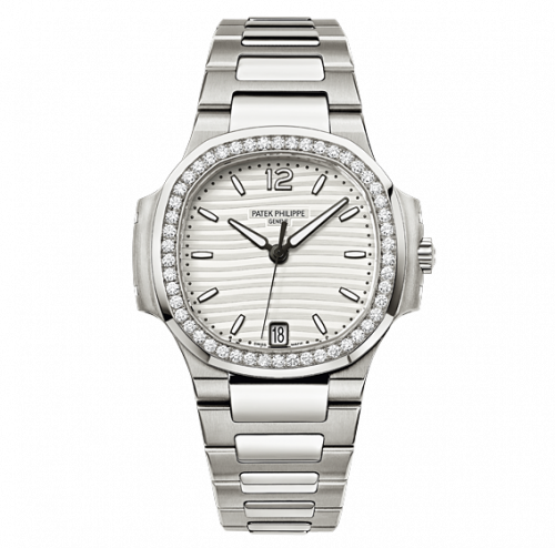 Patek Philippe Nautilus 7018 'Silvery White' Stainless Steel White
