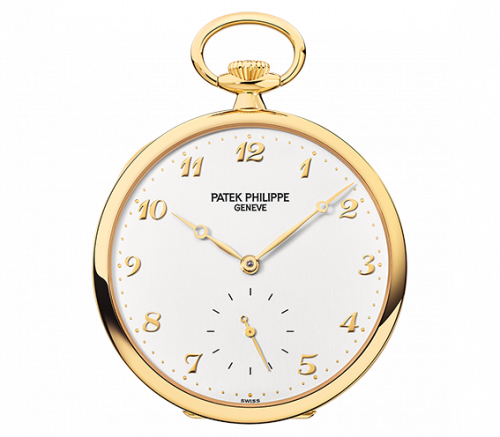 Patek Philippe Pocket Watch Lepine Yellow Gold White