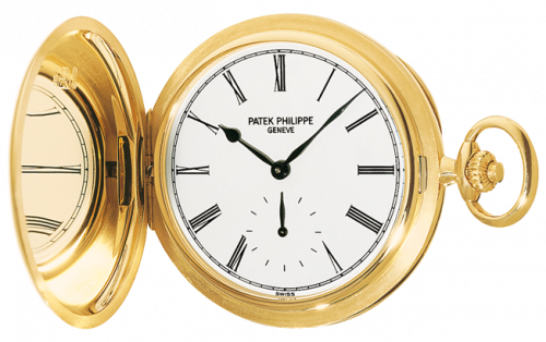 Patek Philippe Pocket Watch Savonette Yellow Gold White