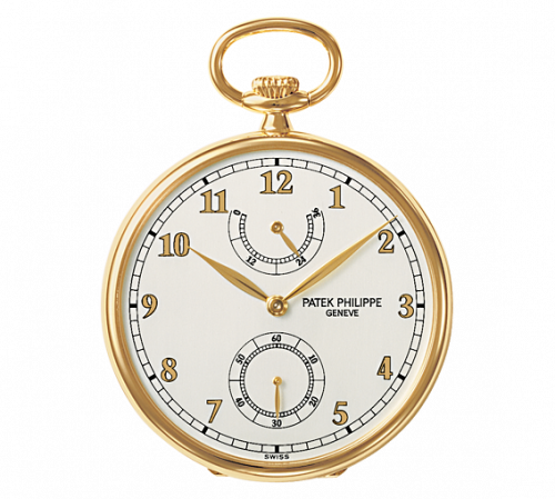 Patek Philippe Pocket Watch Lepine Power Reserve Yellow Gold White