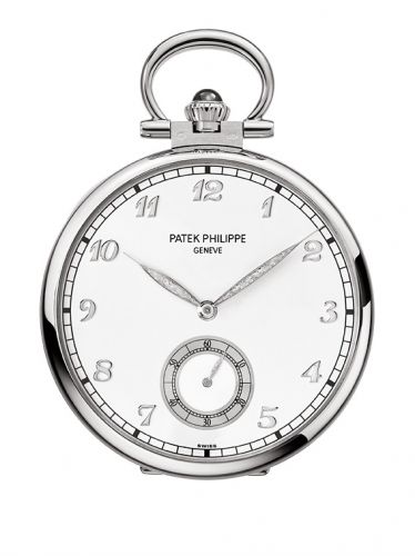 Patek Philippe Pocket Watch Lepine White Gold View of Geneva