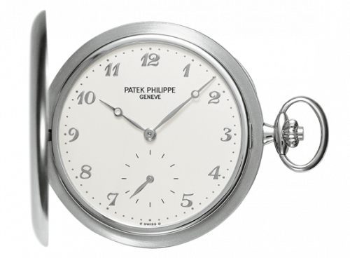 Patek Philippe Pocket Watch Savonette White Gold Silver