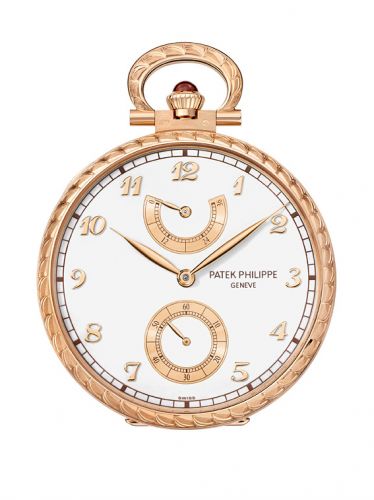 Patek Philippe Pocket Watch Lepine Power Reserve Rose Gold Lateen Sails