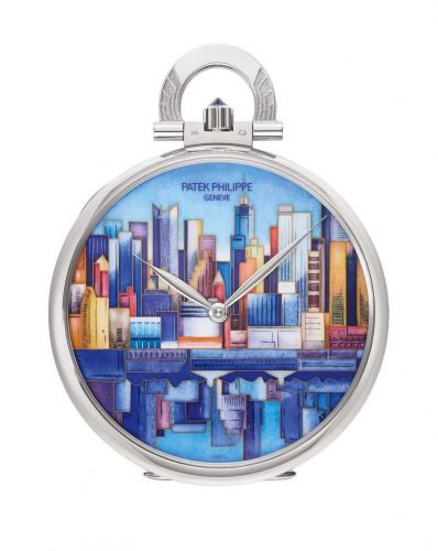 Patek Philippe Pocket Watch Lepine White Gold Manhattan-Brooklyn