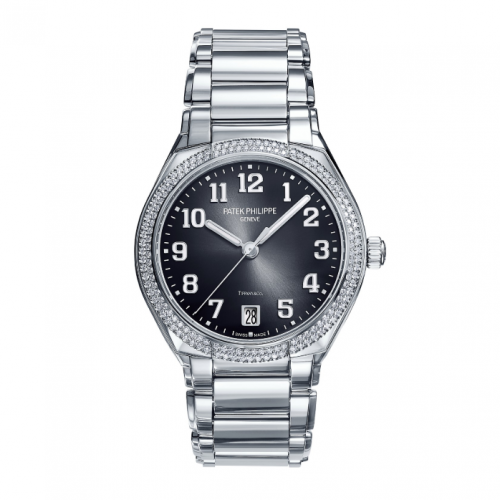 Patek Philippe Twenty-4 Automatic Tiffany Stainless Steel Diamond Black